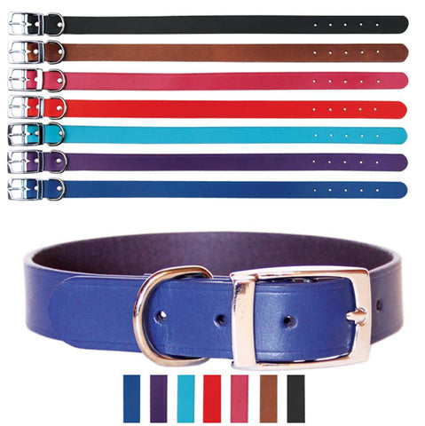 Collar - Leather Deluxe 40cm Red