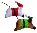 Xmas Mice In Santa Suit & Hat 2pk