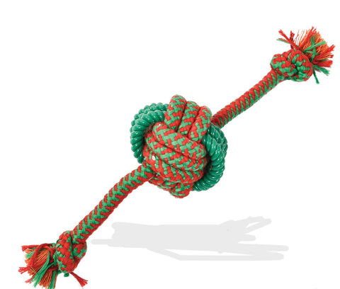 Durable Rope Ball W Loop 3 X 22cm Green