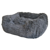 Calming Bed Rectangular Basket 80x69x29cm Grey