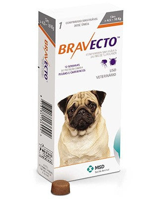 Bravecto Dog Chew Small 4.5-10kg Orange