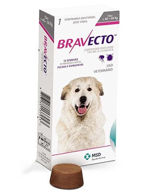 Bravecto Dog Chew Xl 40-56kg Pink