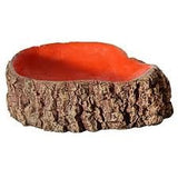 Aqua One Hermit Crab Tree Stump Bowl Orange Small 