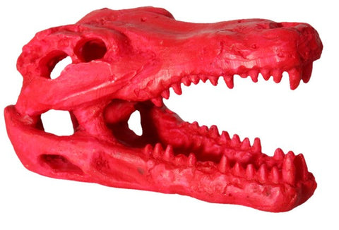 Aqua One Hermit Crab Alligator Skull 7.5x4.5x4.5cm Red