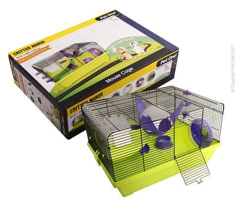 Pet One Critter Manor Mouse Wire Cage 50x36cm