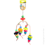 Avione Bird Toy Arc W Plastic Disc & Beads 28cm