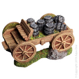 Aquaone Ornament Whiskey Barrel Wagon 17x11.5x9cm