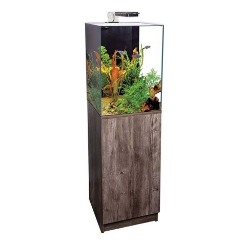 Aqua One Dynamic 55l Aquarium Set 35x35x50/70cm Inc Stand Oak