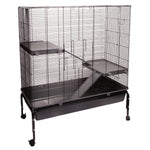 Pet One Small Animal Cage W/ Stand Black/grey