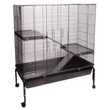 Pet One Small Animal Cage W/ Stand Black/grey