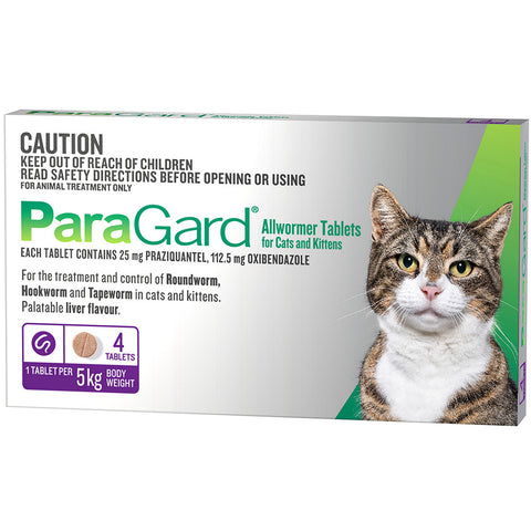 Paragard Allwormer Cat 0-5kg 4pk
