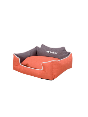 Furkidz Bed Premier Orange/brown Medium 65x53x20cm