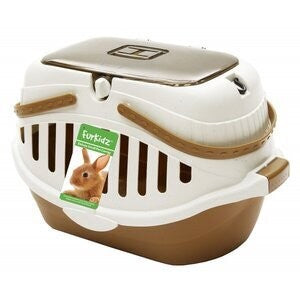 Furkidz Small Animal Carrier Large Brown 51x32x32xcm