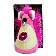 Scream Fatty Mouse Cat Toy Pink