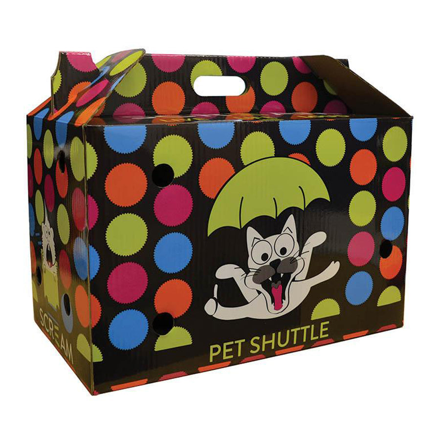 Scream Multicolour Cardboard Pet Carrier 44x25x28cm