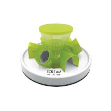 Scream Interactive Cat Tunnel Feeder Loud Green 27.7x13.7cm