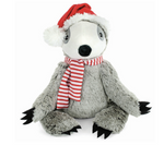 Snuggle Pals Xmas Sloth W Hat  21x13cm