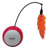 Scream Roll O Tumbling Ball Cat Toy Loud Pink & Orange 21cm