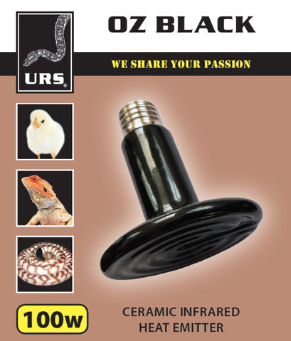 Urs Ceramic Oz Black Heat Emitter 100w