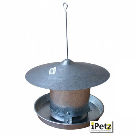 Galvanised Parrot Hopper 12.5cm / 5''