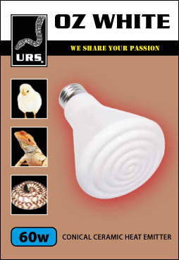 Urs Ceramic Oz White Heat Emitter 60w