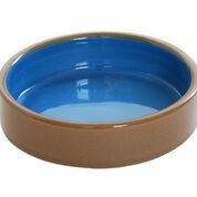 Ceramic Squeak Blue Shallow Bowl