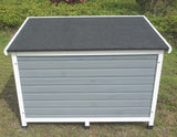 Kennel - Flat Roof Large 116x82x71.5cm  Grey