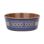 Barkley & Bella Bowl Good Dog Indigo Medium