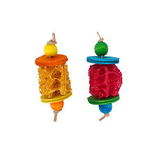 Pipsqueak Forage Fun Loofah Corn & Seagrass Carrot 2pk