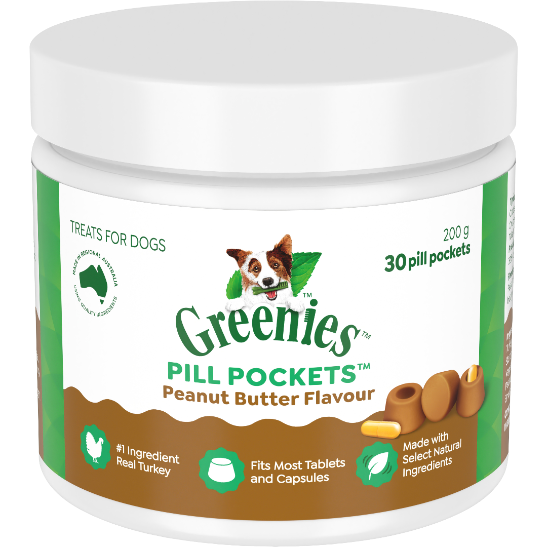 Greenies Dog Pill Pockets Peanut Butter 200g 30pk