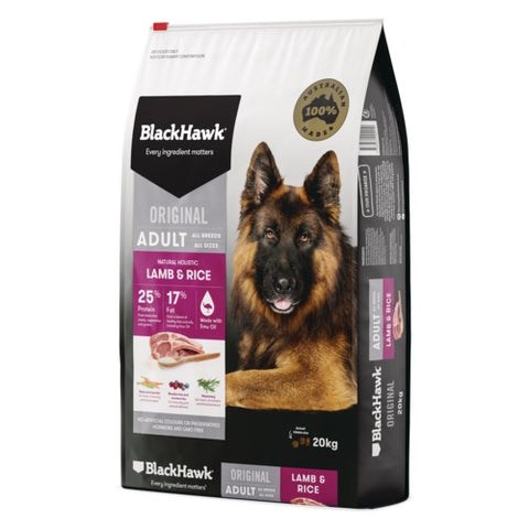 Black Hawk Dog Lamb & Rice Adult Dog 20kg*