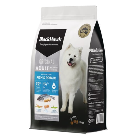 Black Hawk Dog Fish & Potato Adult 3kg*