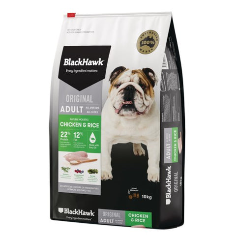 Black Hawk Dog Chicken & Rice 10kg*