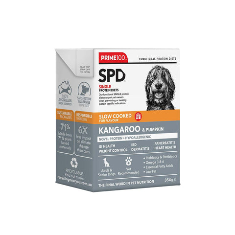 Prime 100 Spd Slow Cooked Kangaroo & Pumpkin 354g