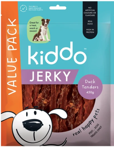Kiddo Value Jerky - Duck Tenders 450g
