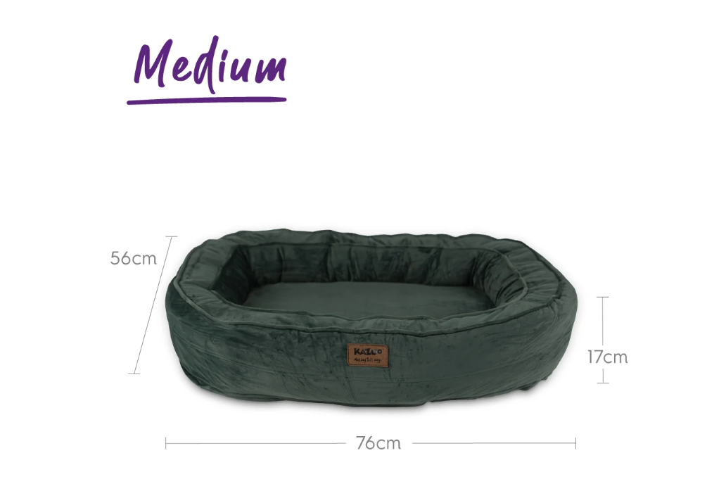 Kazoo Loop Neck Support Bed Sage Green Medium