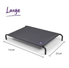 Kazoo Premium Outdoor Bed R/cover Charcoal Large 