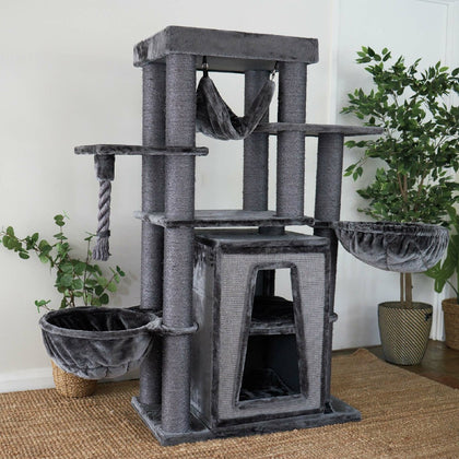 Kazoo Kitty Tall Cubby Playground Charcoal Grey