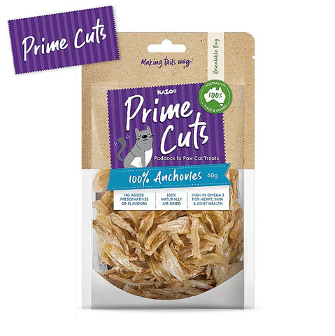 Kazoo Prime Cuts Cat Anchovies 60g