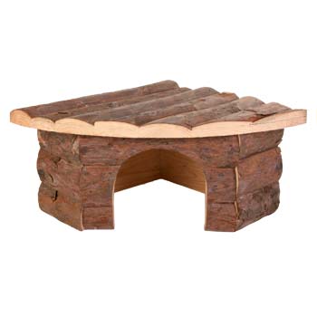 Natural Guinea Pig Corner House 22 X 22 X 13cm