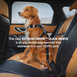 Ezydog Travel Car Click Isofix Cargo Seat Belt Attachment Black