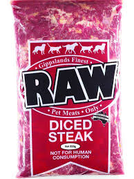 Raw Diced Steak 800g