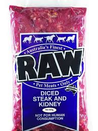 Raw Diced Steak & Kidney 800g