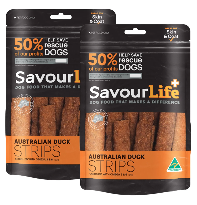 Savourlife Australian Duck Strips Strips 150g