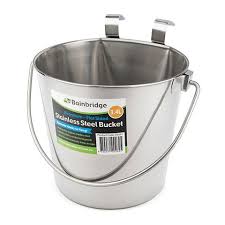 Stainless Bucket Flat Sided 1.1l