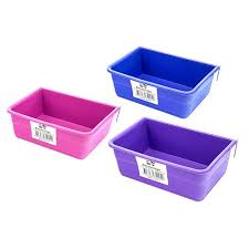 Rectangular Feeder/drinker 23cm Purple