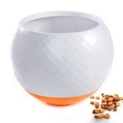 All Fur You Wobbler Slow Feeder Bowl Orange  Z