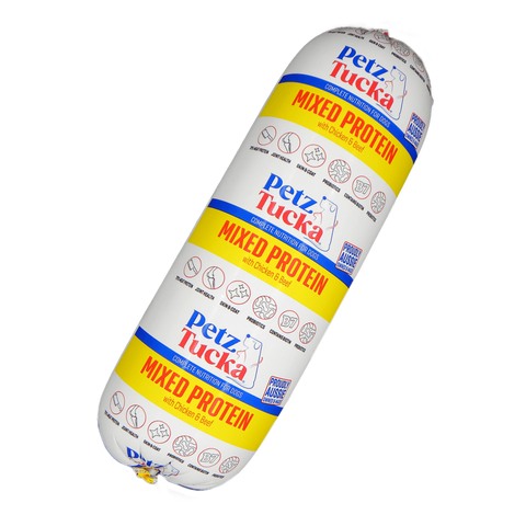 Petztucka Mixed Protein Chicken & Beef Roll 1.5kg