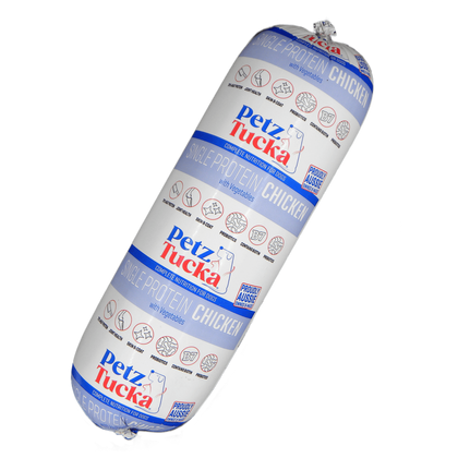 Petztucka Single Protein Chicken & Veg Roll 1.5kg