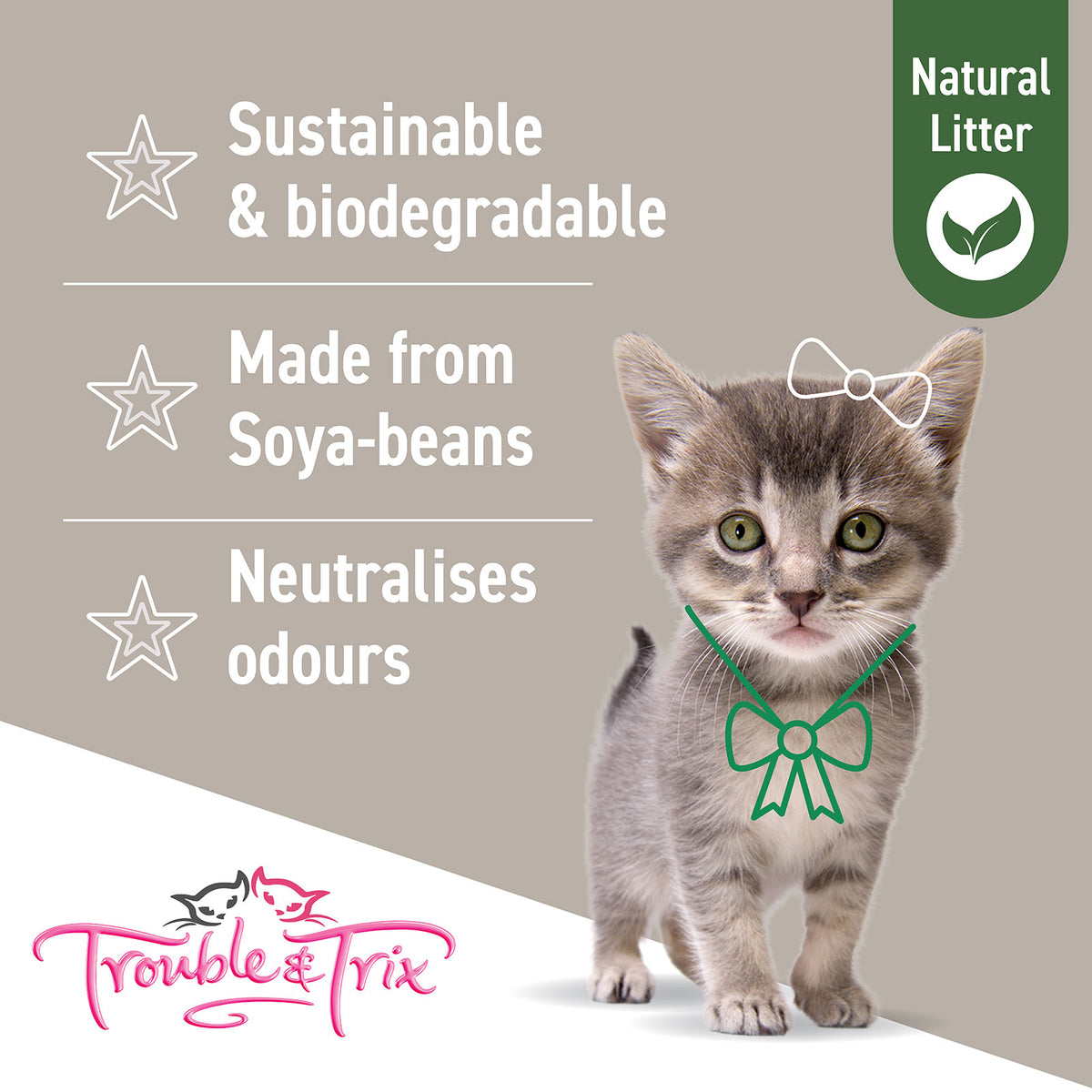 Trouble & Trix Natural Litter 10l